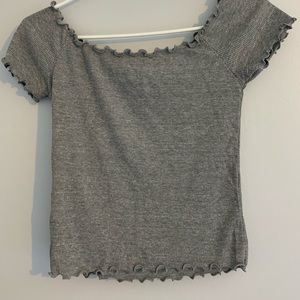 brandy melville off the shoulder t shirt